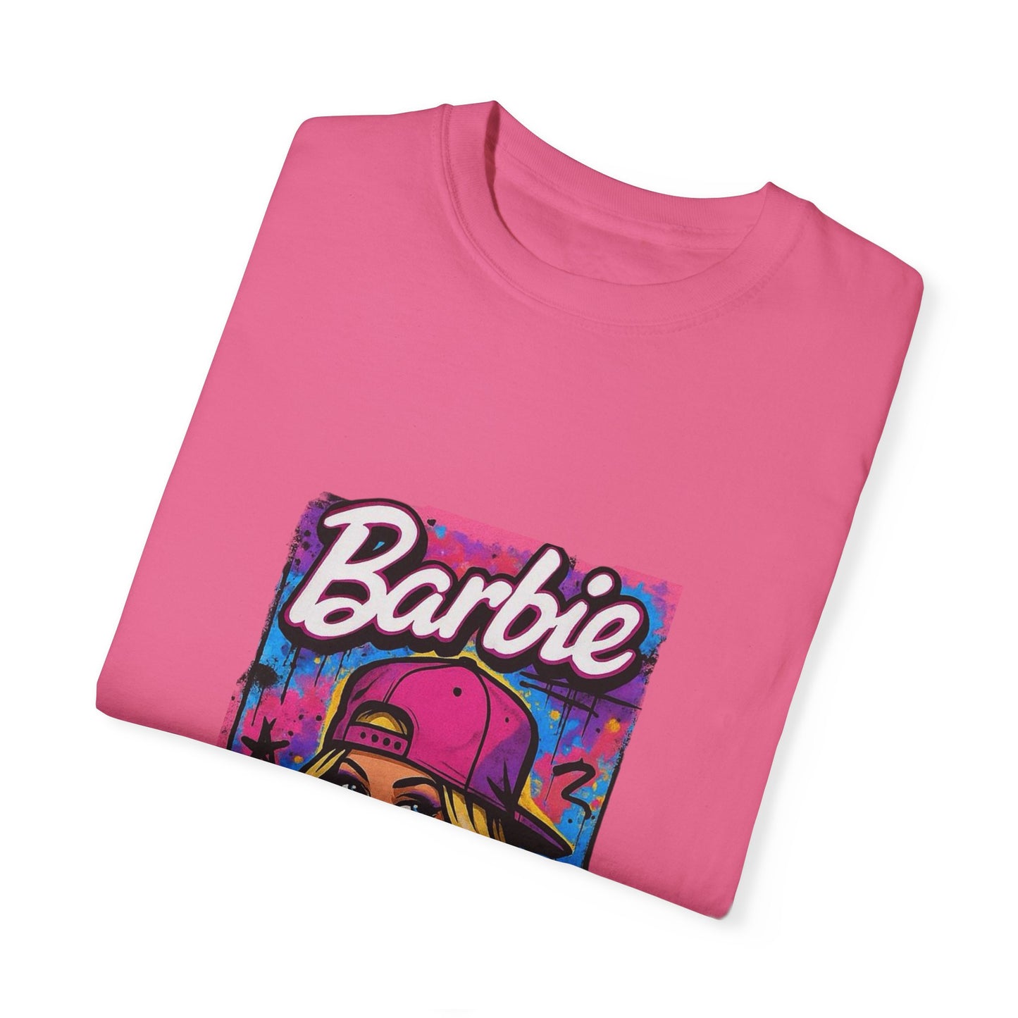 Barbie-Inspired Unisex Garment-Dyed T-Shirt – Stylische Streetwear