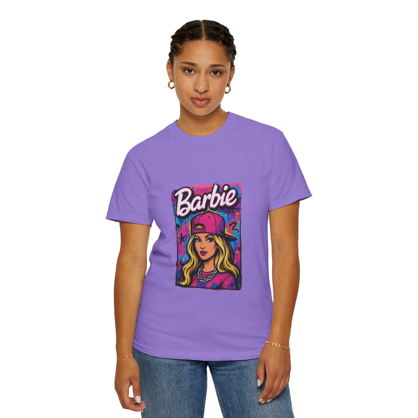 Barbie-Inspired Unisex Garment-Dyed T-Shirt – Stylische Streetwear