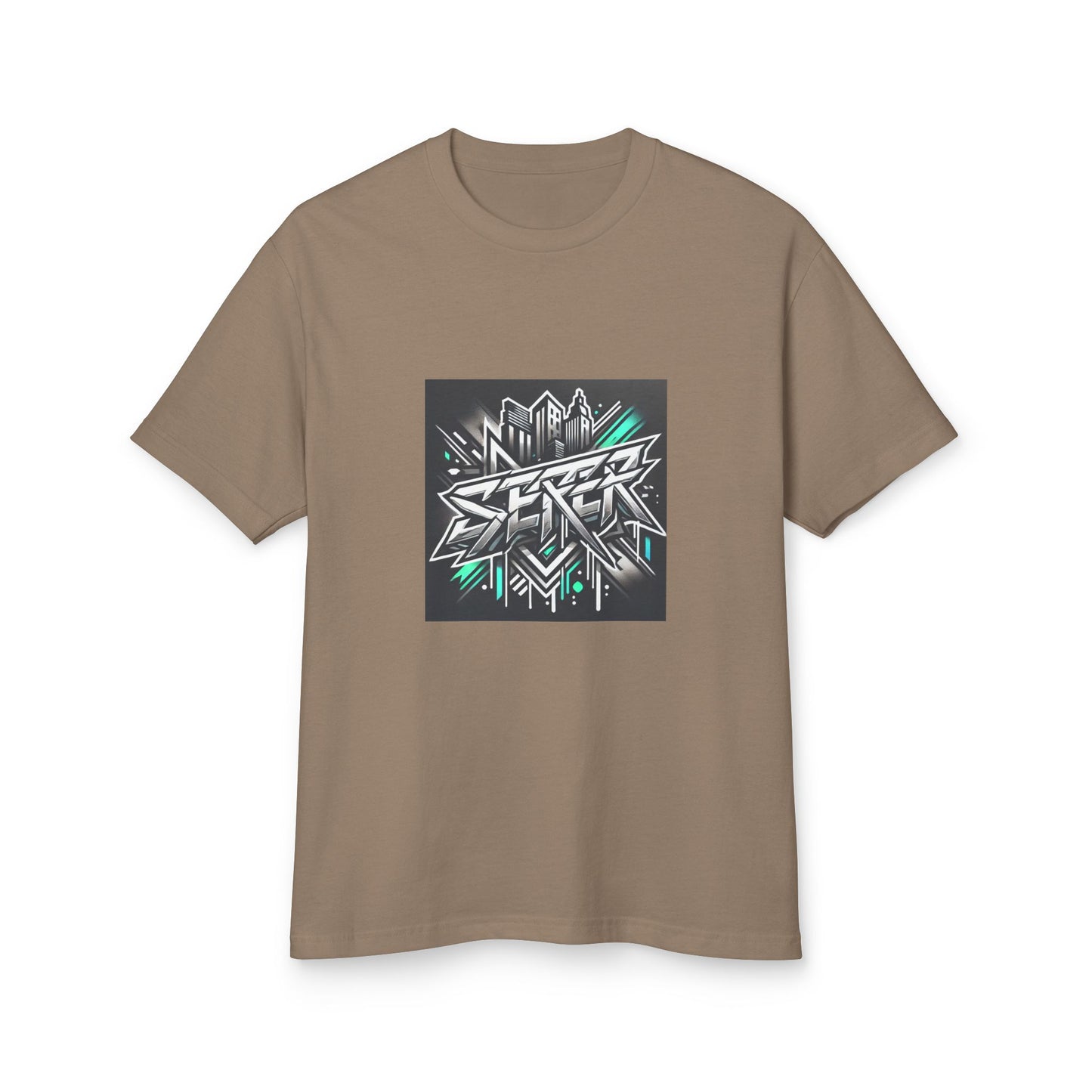 Street Art Inspired Unisex Heavyweight Cotton Tee – Urban Style & Kreativer Ausdruck