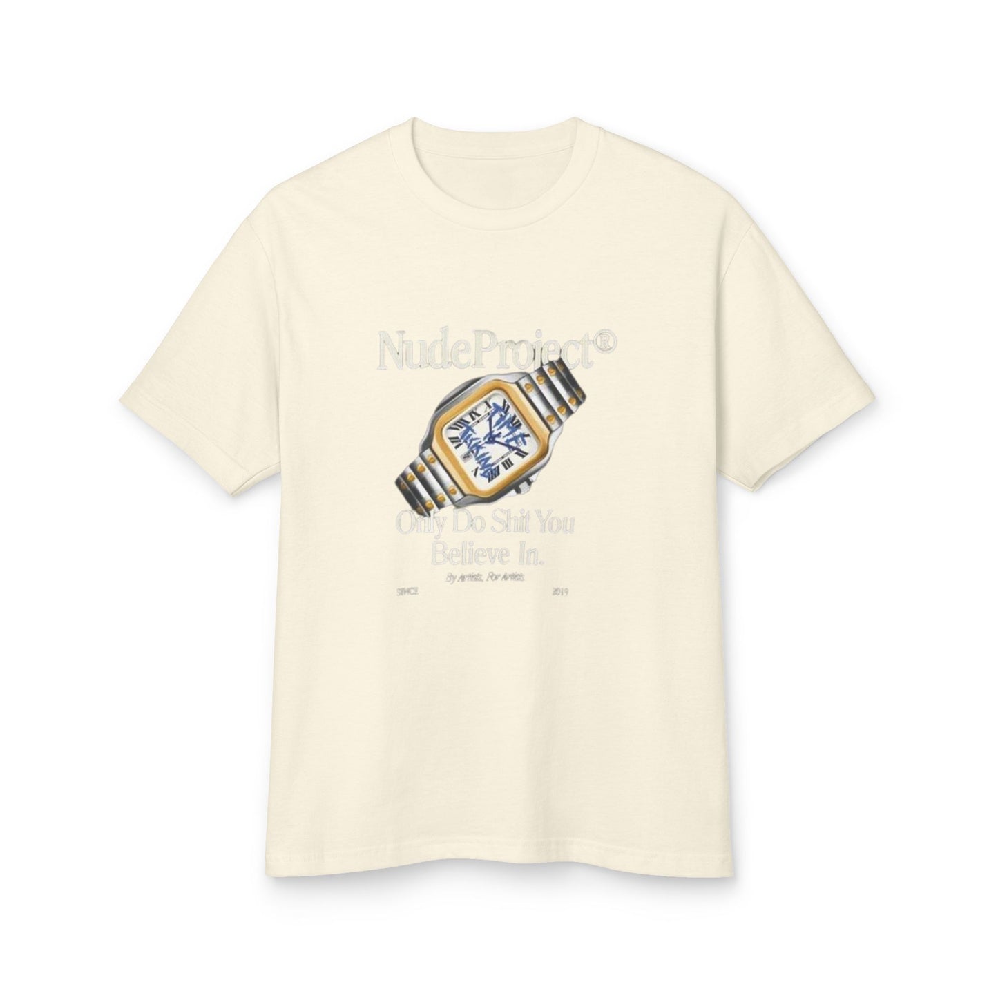 Unisex Heavyweight Cotton Tee - 'Only Do Shit You Believe In' Graphic Design