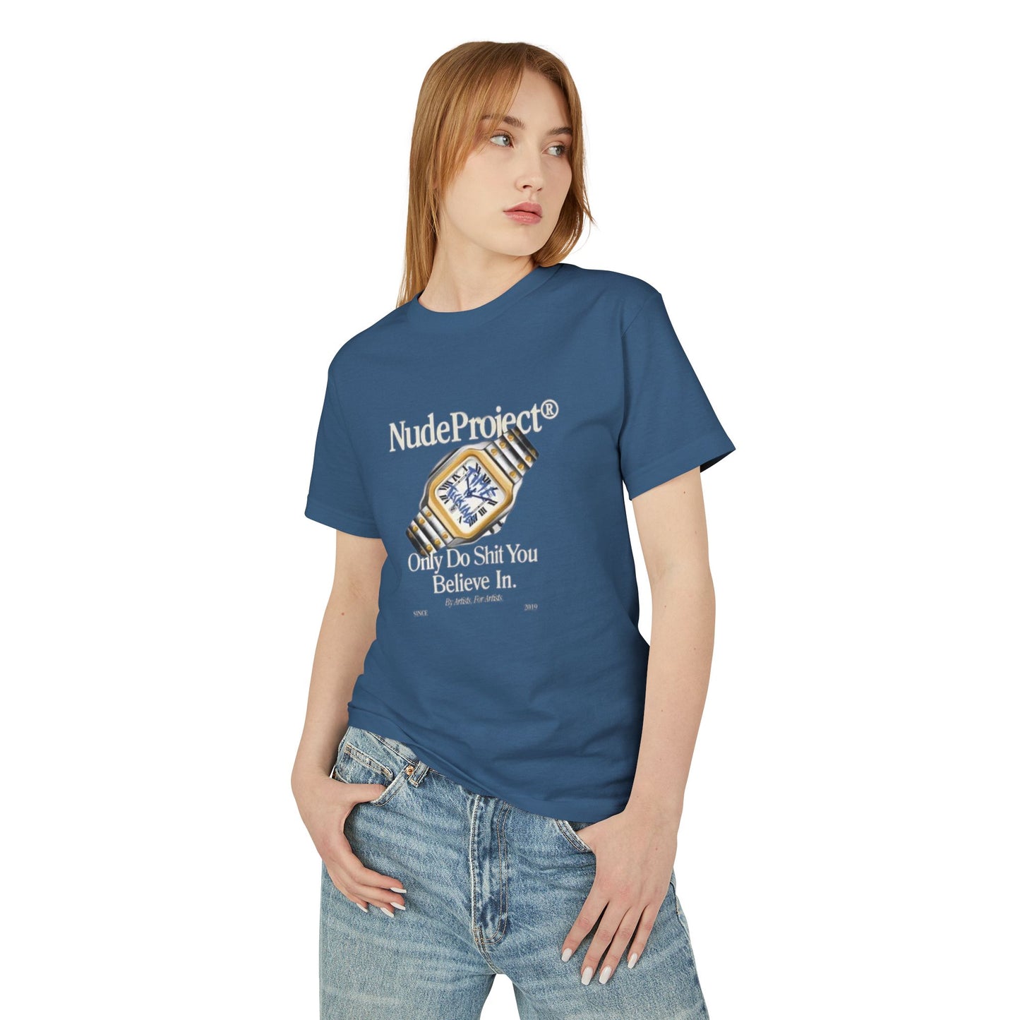 Unisex Heavyweight Cotton Tee - 'Only Do Shit You Believe In' Graphic Design