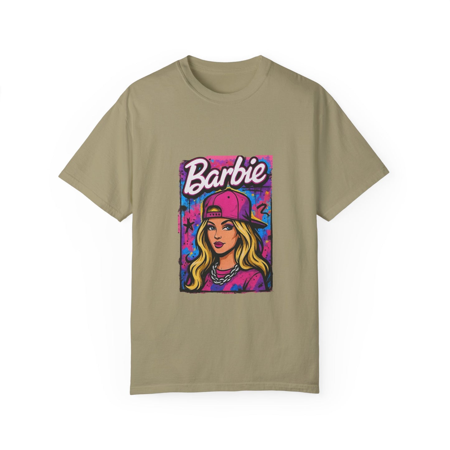 Barbie-Inspired Unisex Garment-Dyed T-Shirt – Stylische Streetwear