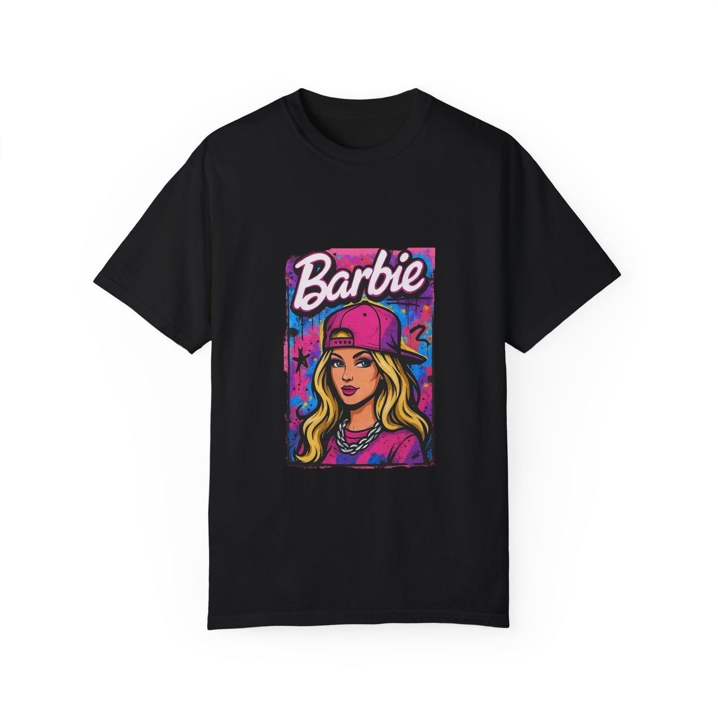 Barbie-Inspired Unisex Garment-Dyed T-Shirt – Stylische Streetwear