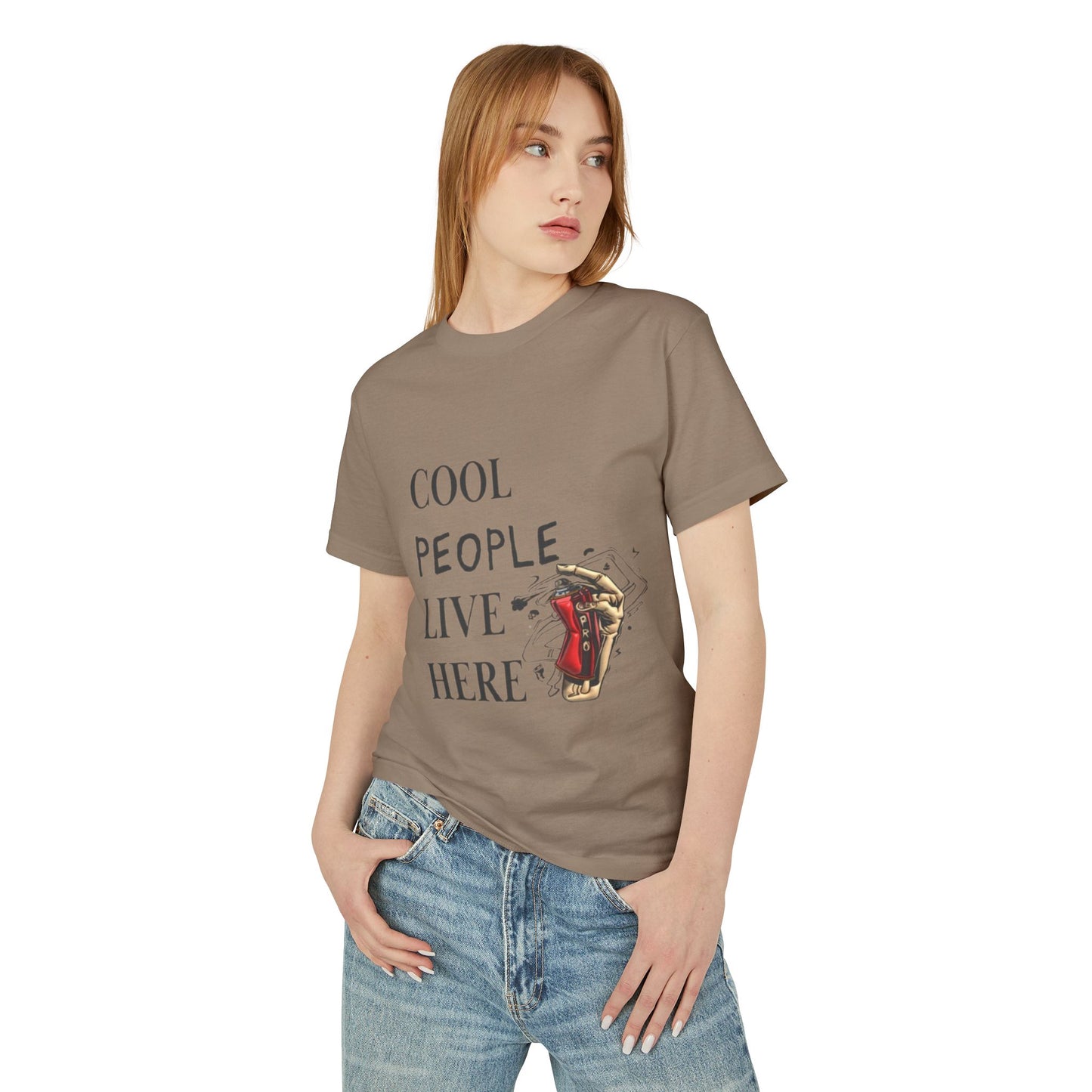 Cool People Live Here Unisex Tee - Heavyweight Cotton T-Shirt