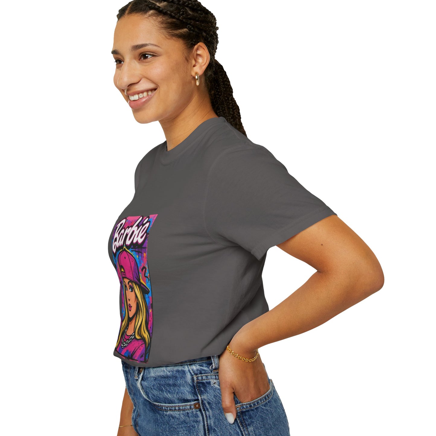 Barbie-Inspired Unisex Garment-Dyed T-Shirt – Stylische Streetwear