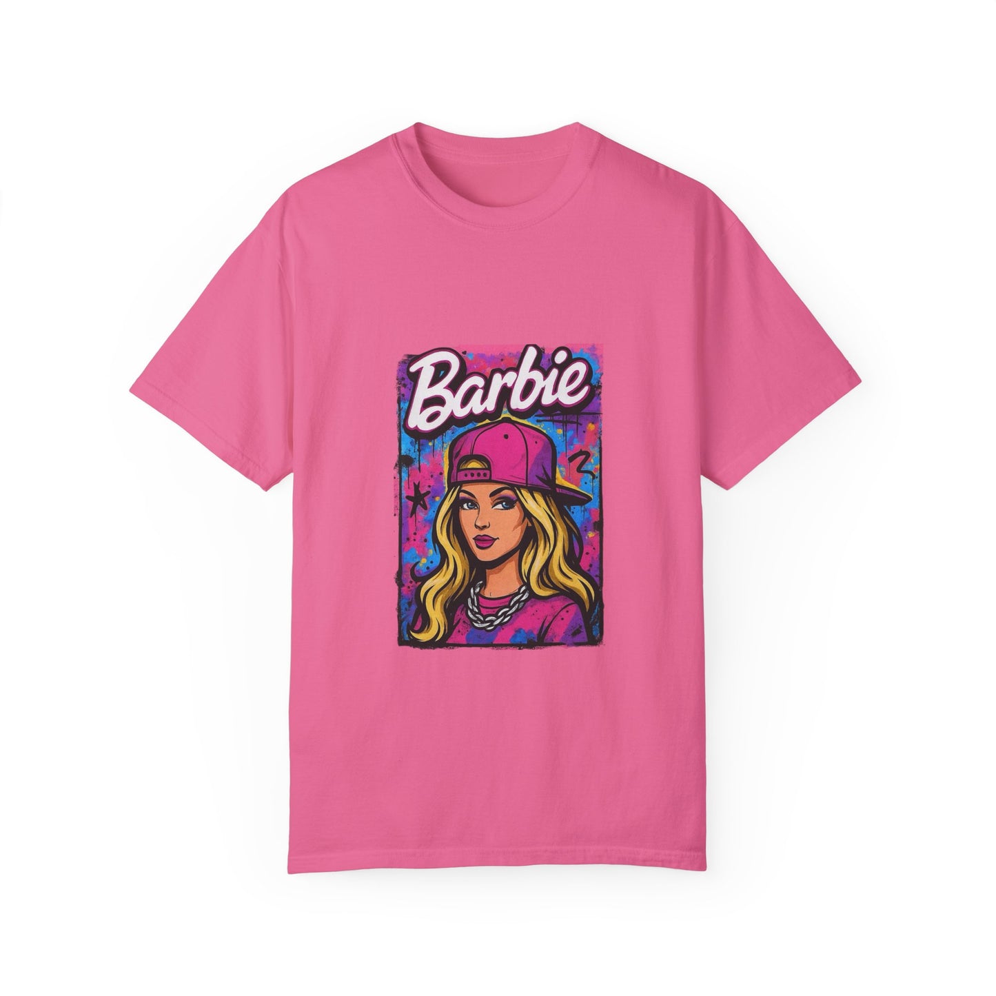 Barbie-Inspired Unisex Garment-Dyed T-Shirt – Stylische Streetwear