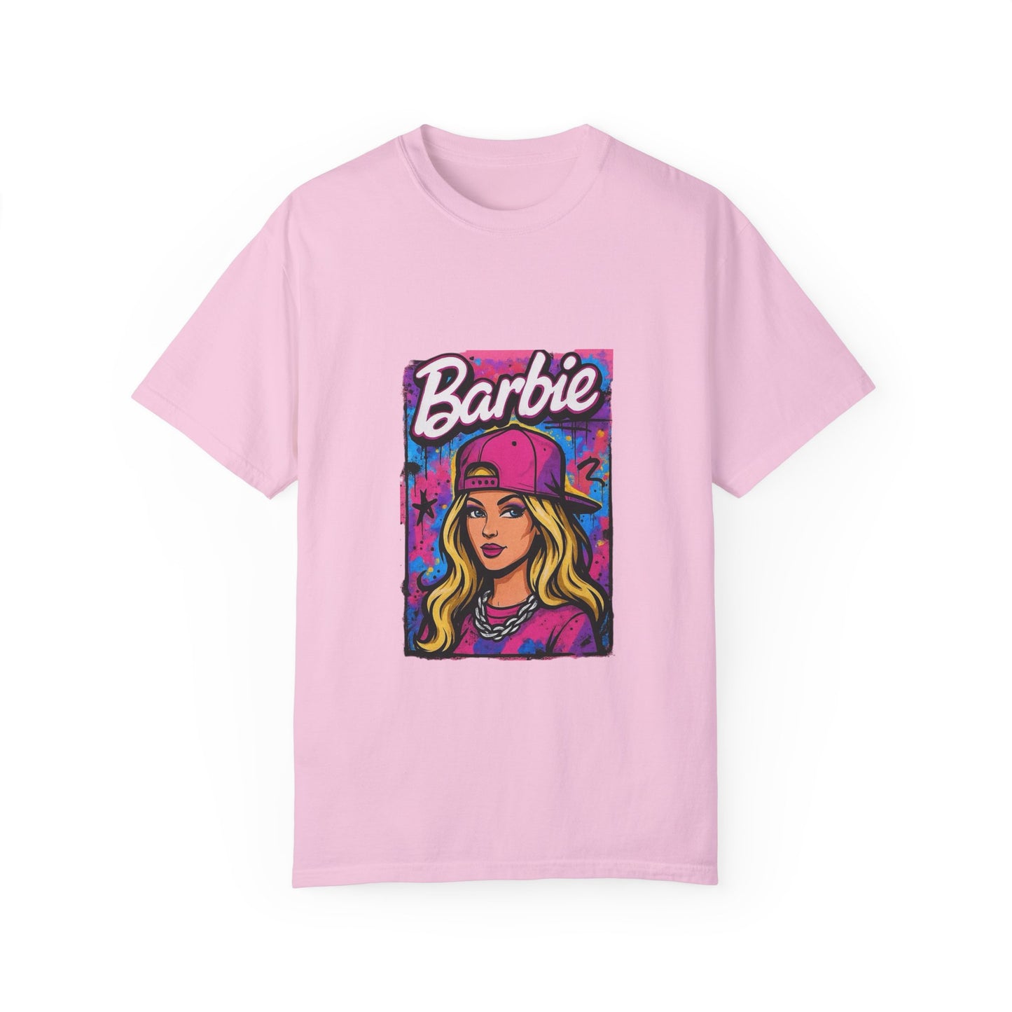Barbie-Inspired Unisex Garment-Dyed T-Shirt – Stylische Streetwear