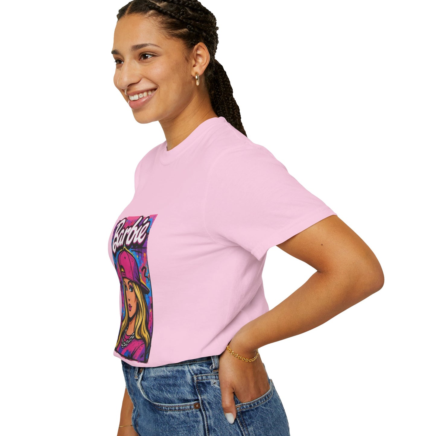 Barbie-Inspired Unisex Garment-Dyed T-Shirt – Stylische Streetwear