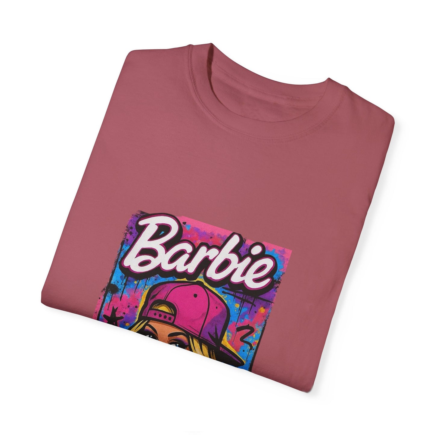 Barbie-Inspired Unisex Garment-Dyed T-Shirt – Stylische Streetwear