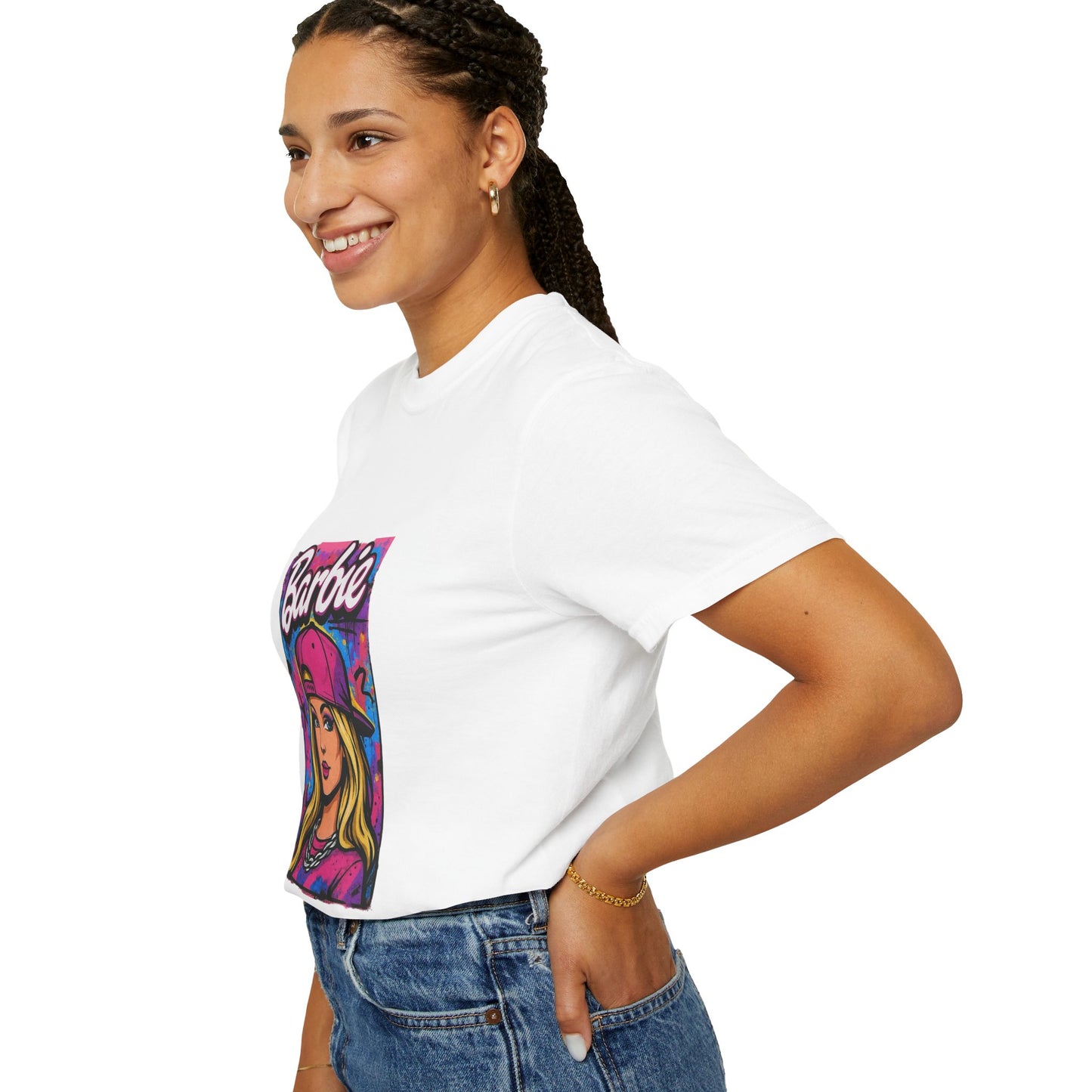 Barbie-Inspired Unisex Garment-Dyed T-Shirt – Stylische Streetwear