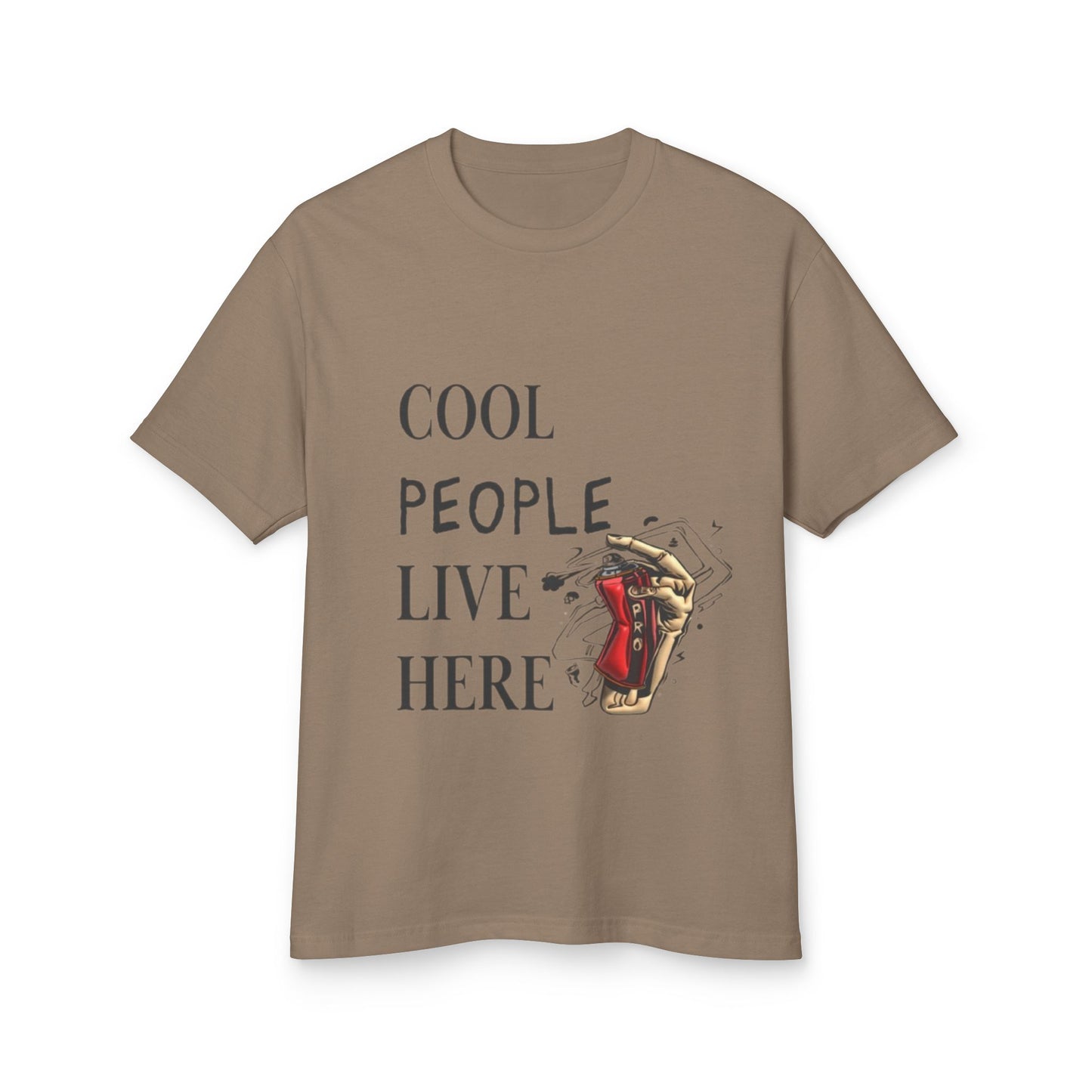 Cool People Live Here Unisex Tee - Heavyweight Cotton T-Shirt