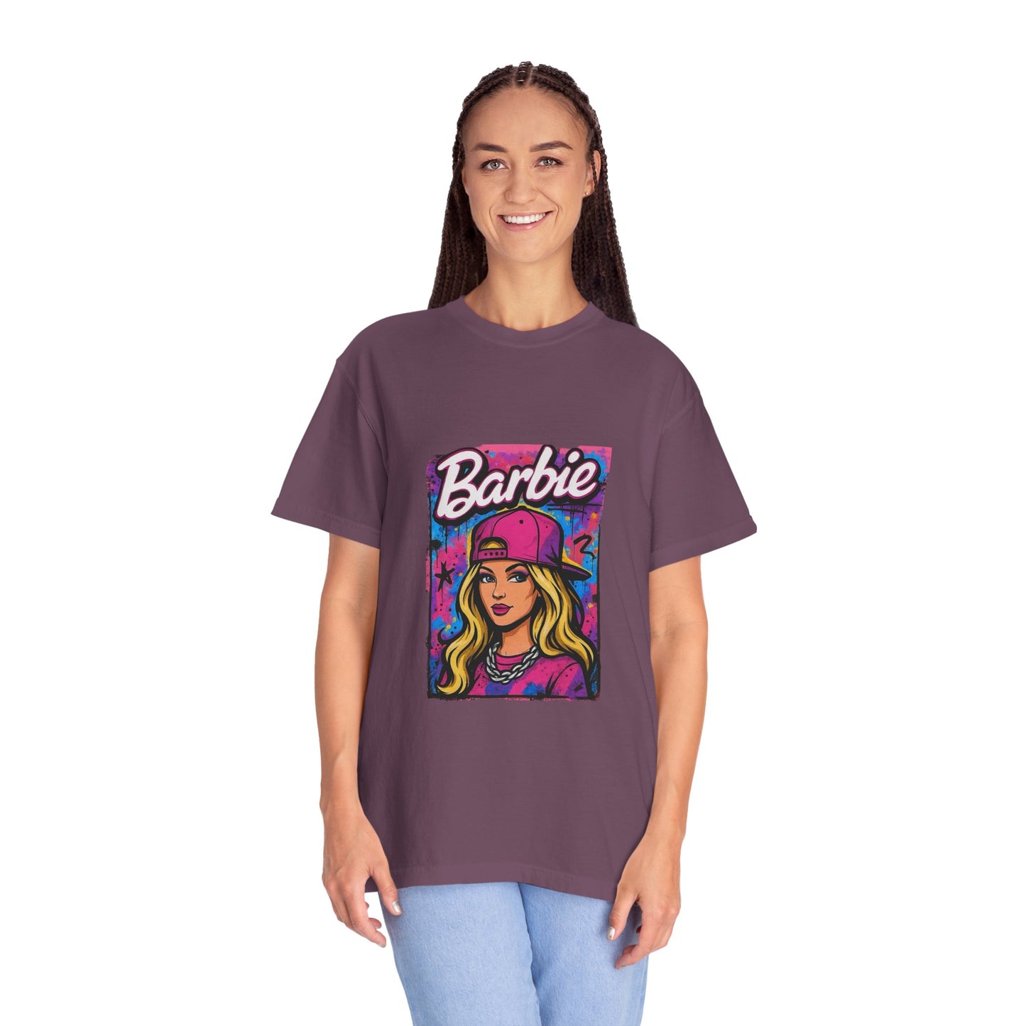 Barbie-Inspired Unisex Garment-Dyed T-Shirt – Stylische Streetwear