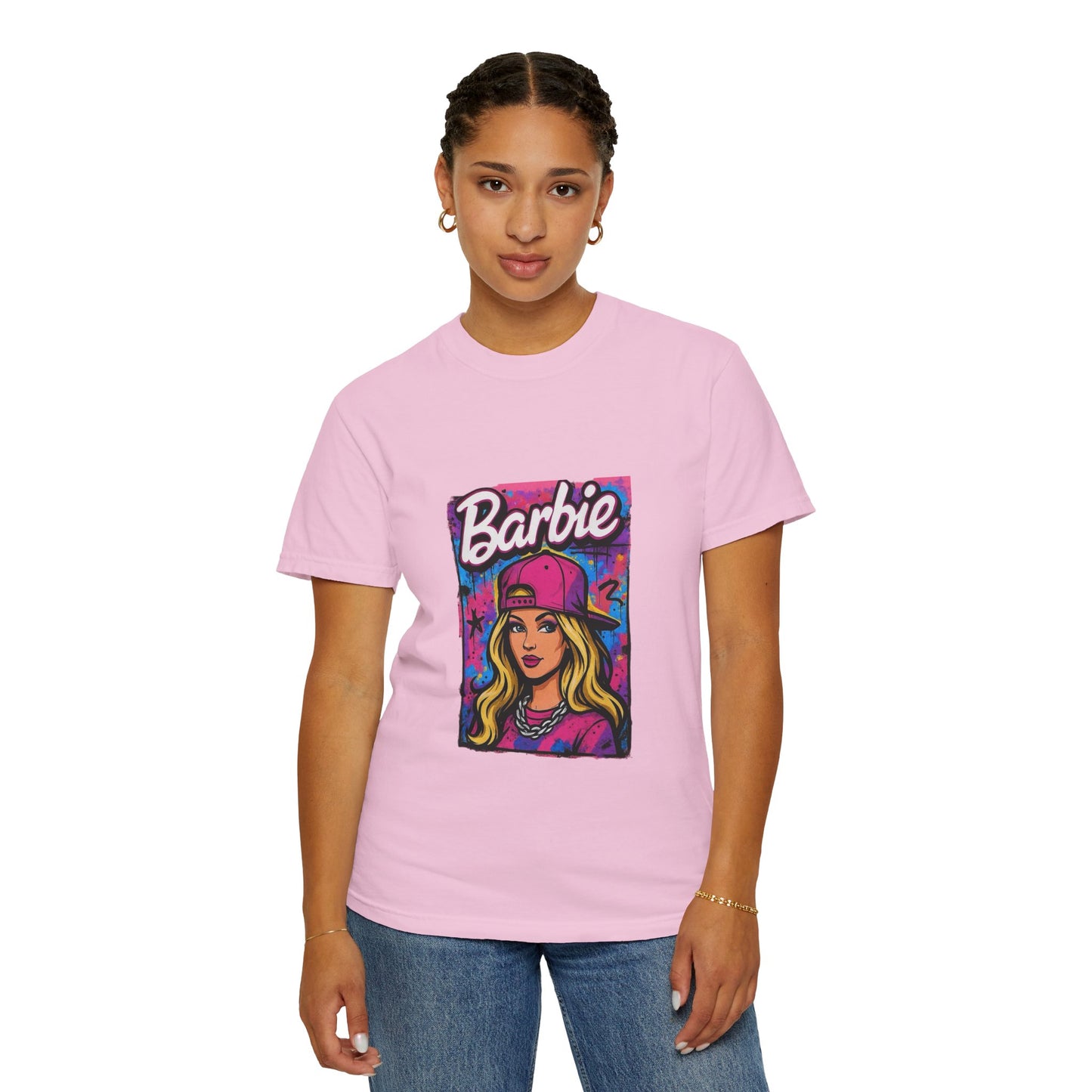 Barbie-Inspired Unisex Garment-Dyed T-Shirt – Stylische Streetwear