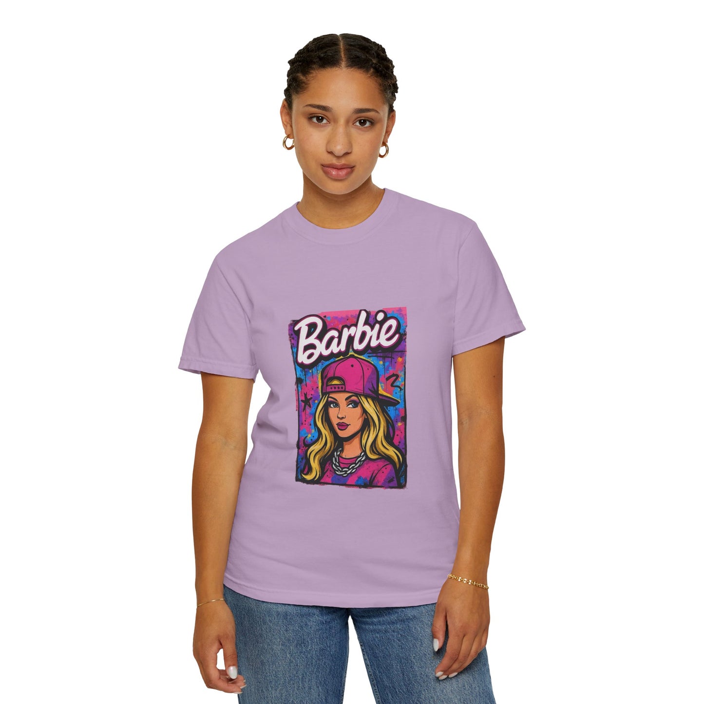 Barbie-Inspired Unisex Garment-Dyed T-Shirt – Stylische Streetwear