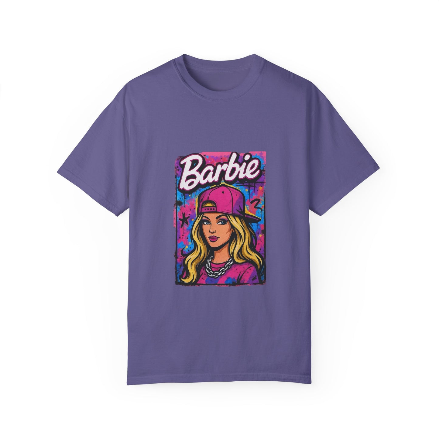 Barbie-Inspired Unisex Garment-Dyed T-Shirt – Stylische Streetwear