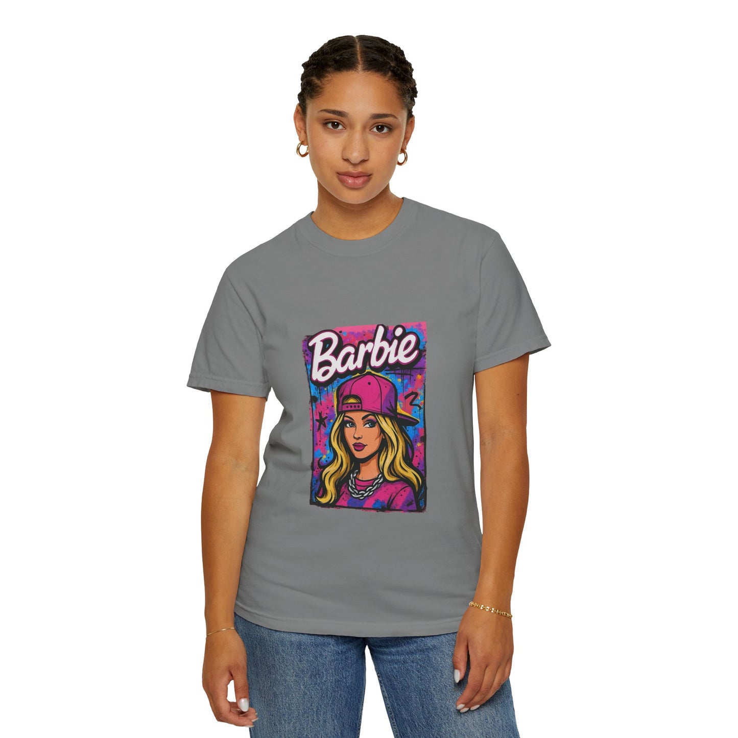Barbie-Inspired Unisex Garment-Dyed T-Shirt – Stylische Streetwear
