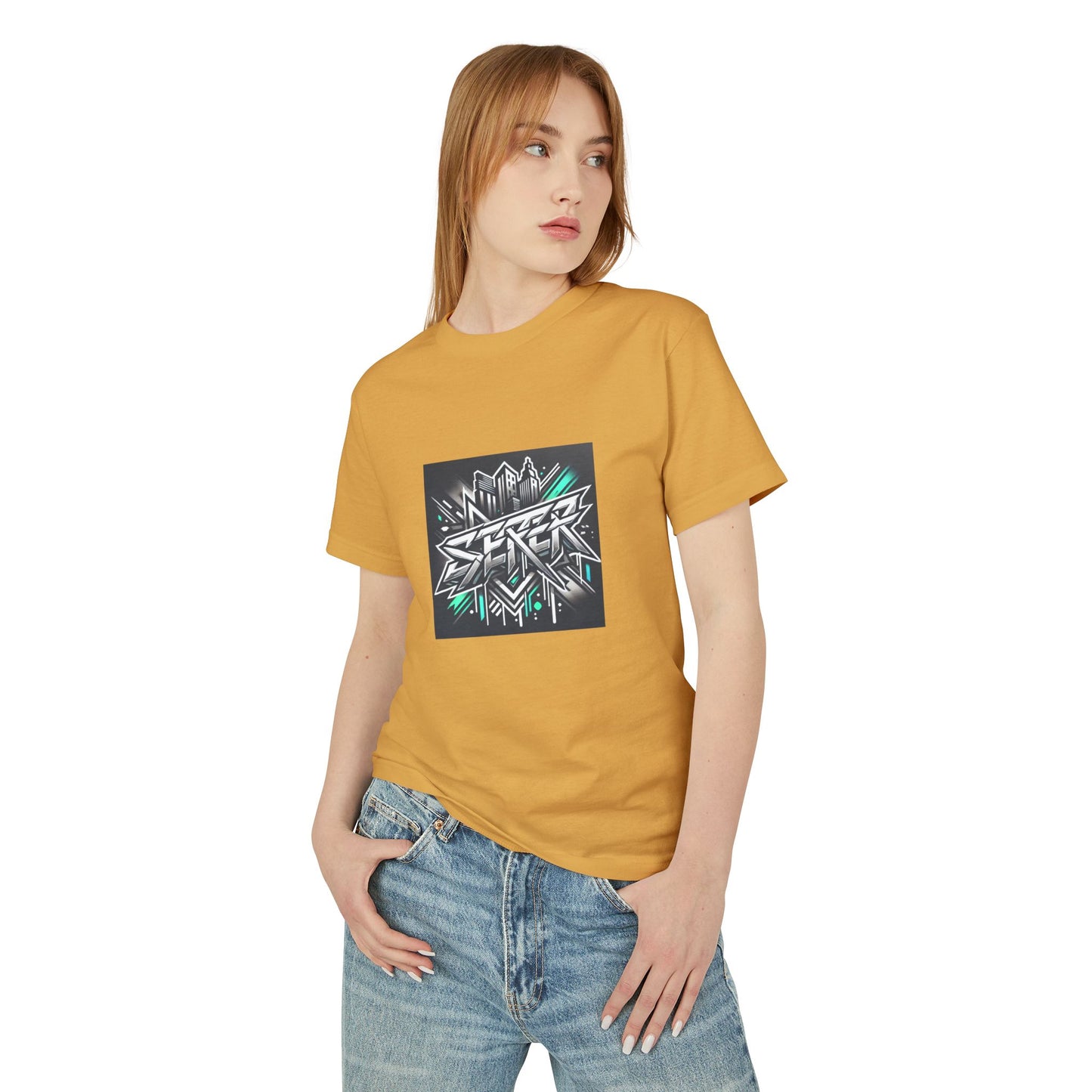 Street Art Inspired Unisex Heavyweight Cotton Tee – Urban Style & Kreativer Ausdruck