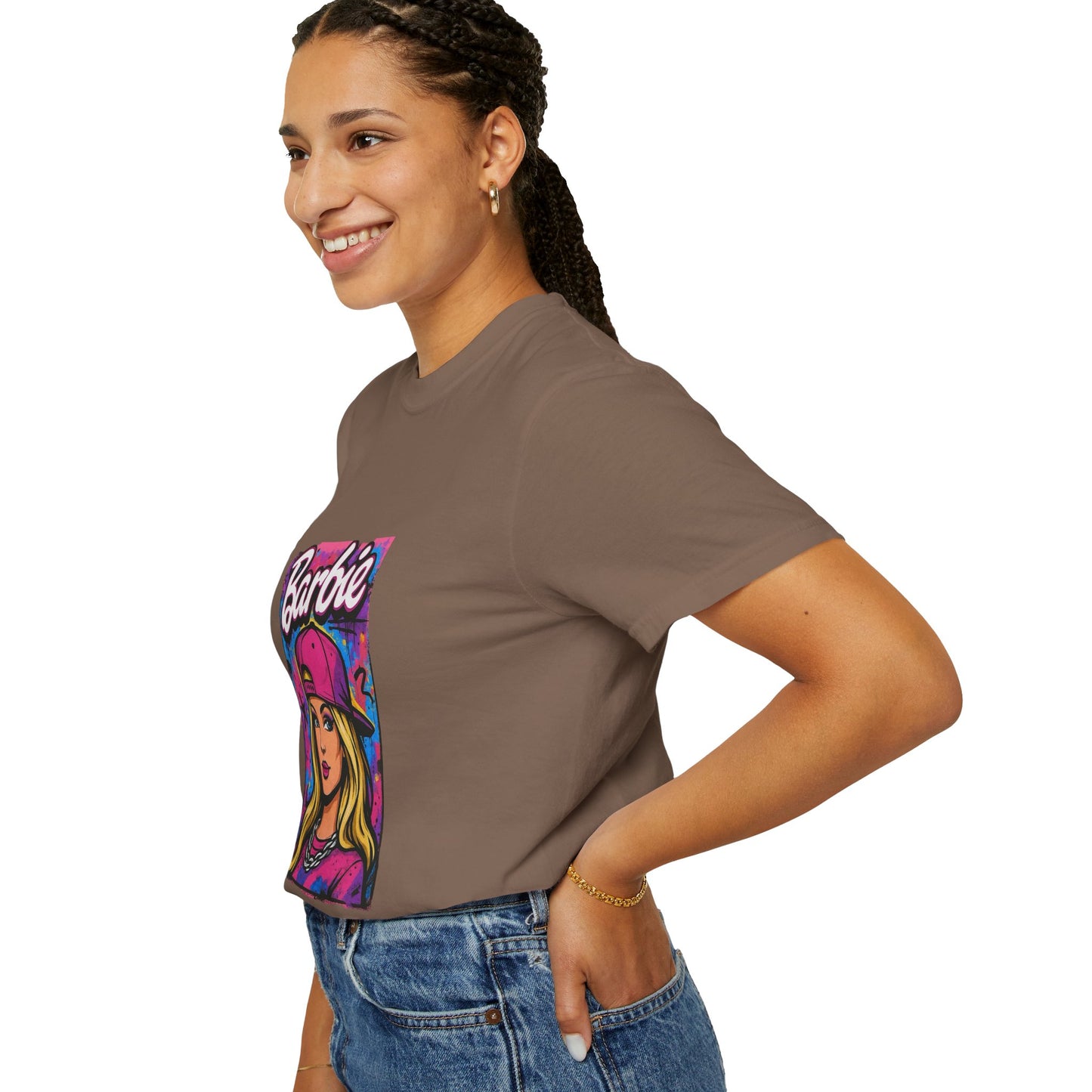 Barbie-Inspired Unisex Garment-Dyed T-Shirt – Stylische Streetwear