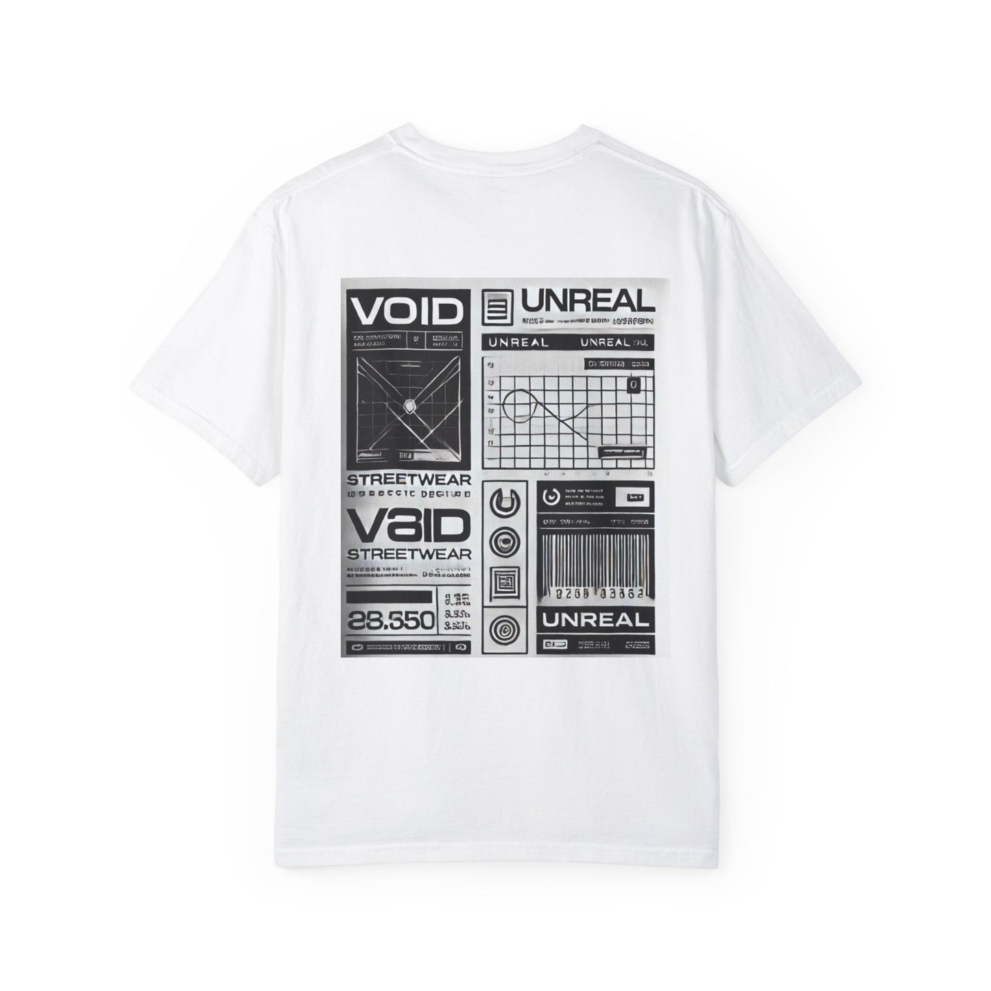 Unisex Garment-Dyed Graphic Tee - 'UNREAL' Statement T-Shirt for Streetwear Lovers