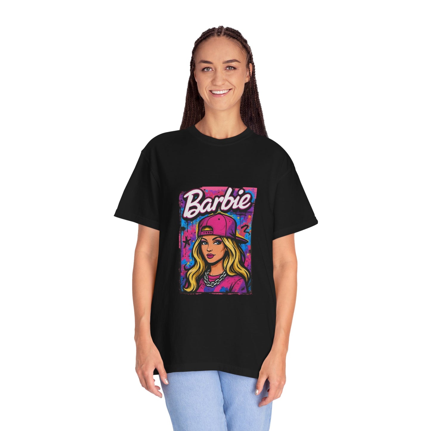 Barbie-Inspired Unisex Garment-Dyed T-Shirt – Stylische Streetwear