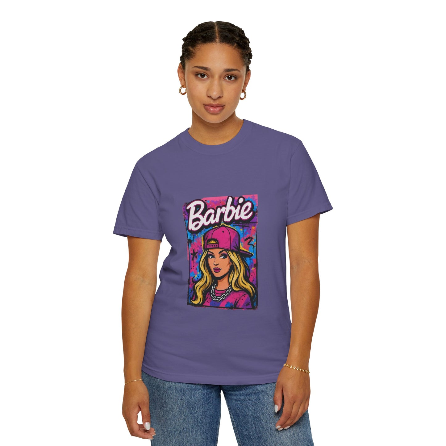 Barbie-Inspired Unisex Garment-Dyed T-Shirt – Stylische Streetwear