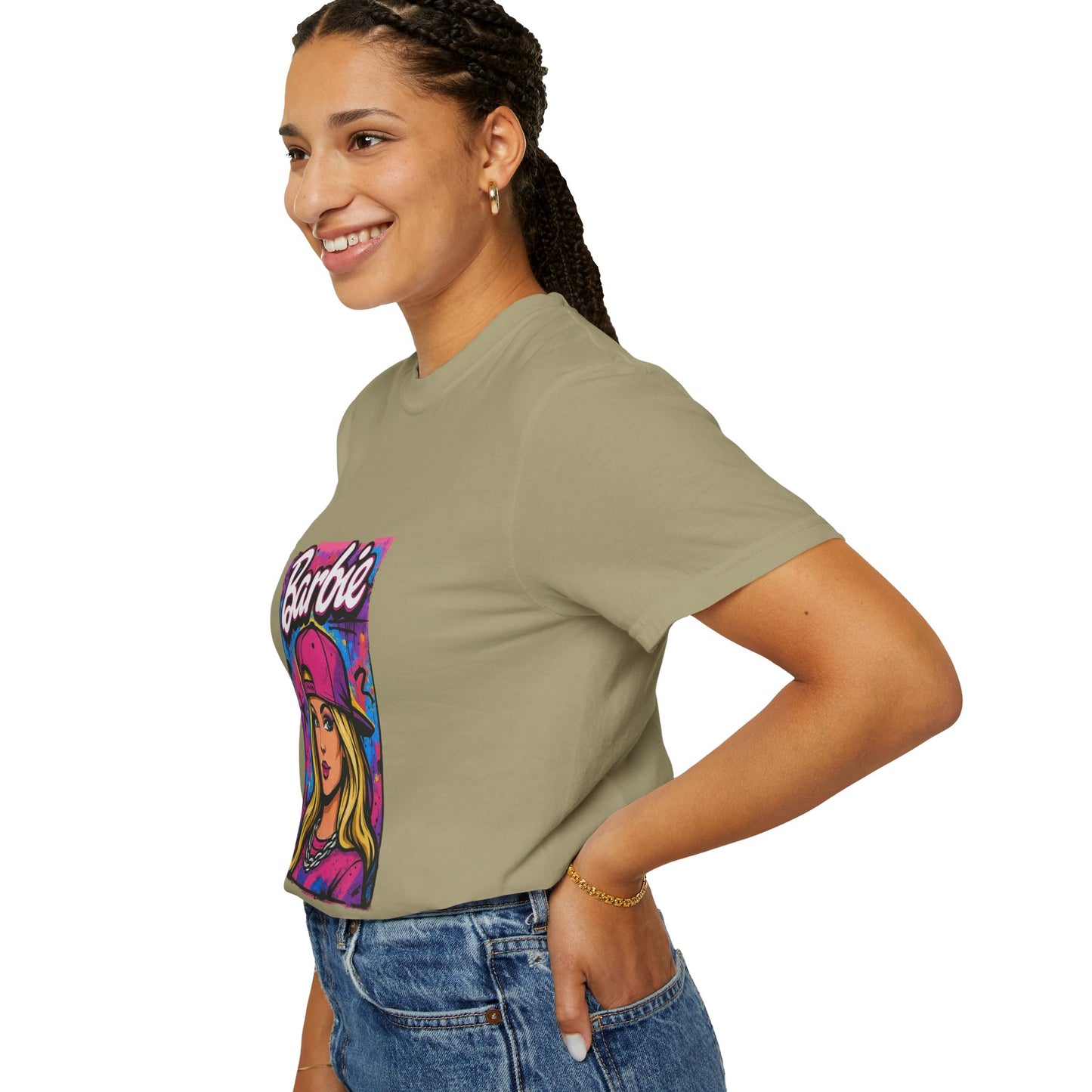 Barbie-Inspired Unisex Garment-Dyed T-Shirt – Stylische Streetwear