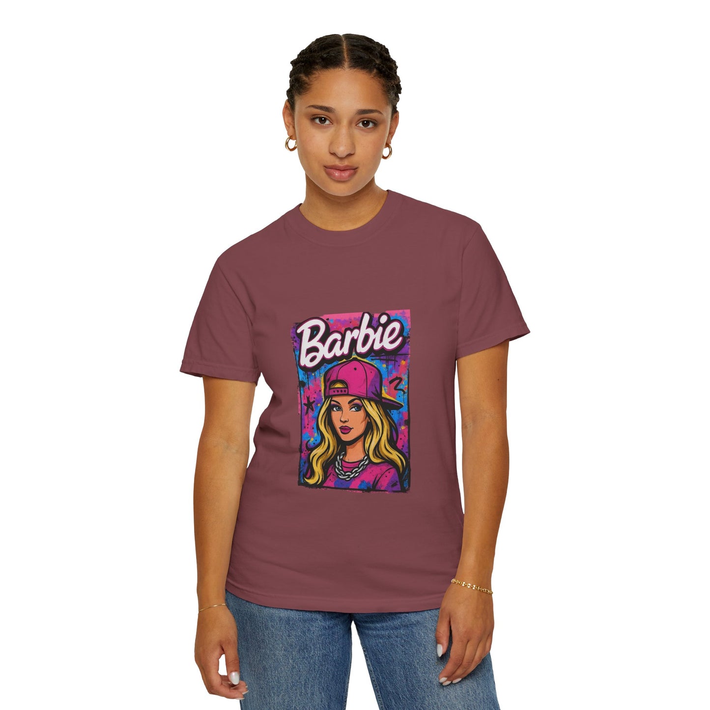 Barbie-Inspired Unisex Garment-Dyed T-Shirt – Stylische Streetwear