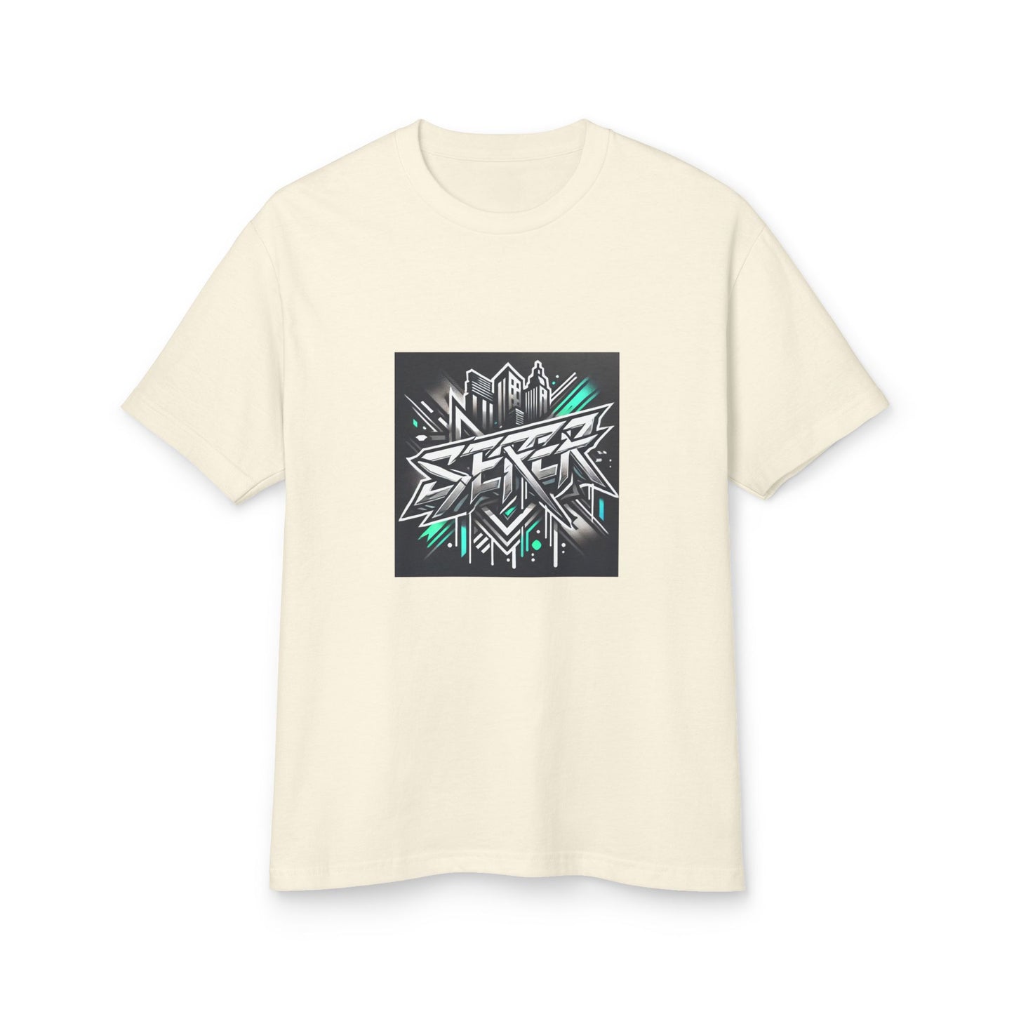 Street Art Inspired Unisex Heavyweight Cotton Tee – Urban Style & Kreativer Ausdruck