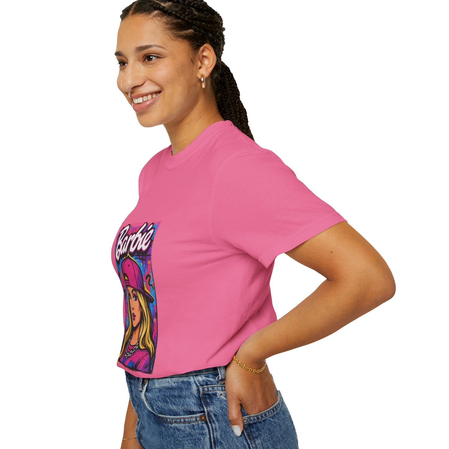 Barbie-Inspired Unisex Garment-Dyed T-Shirt – Stylische Streetwear