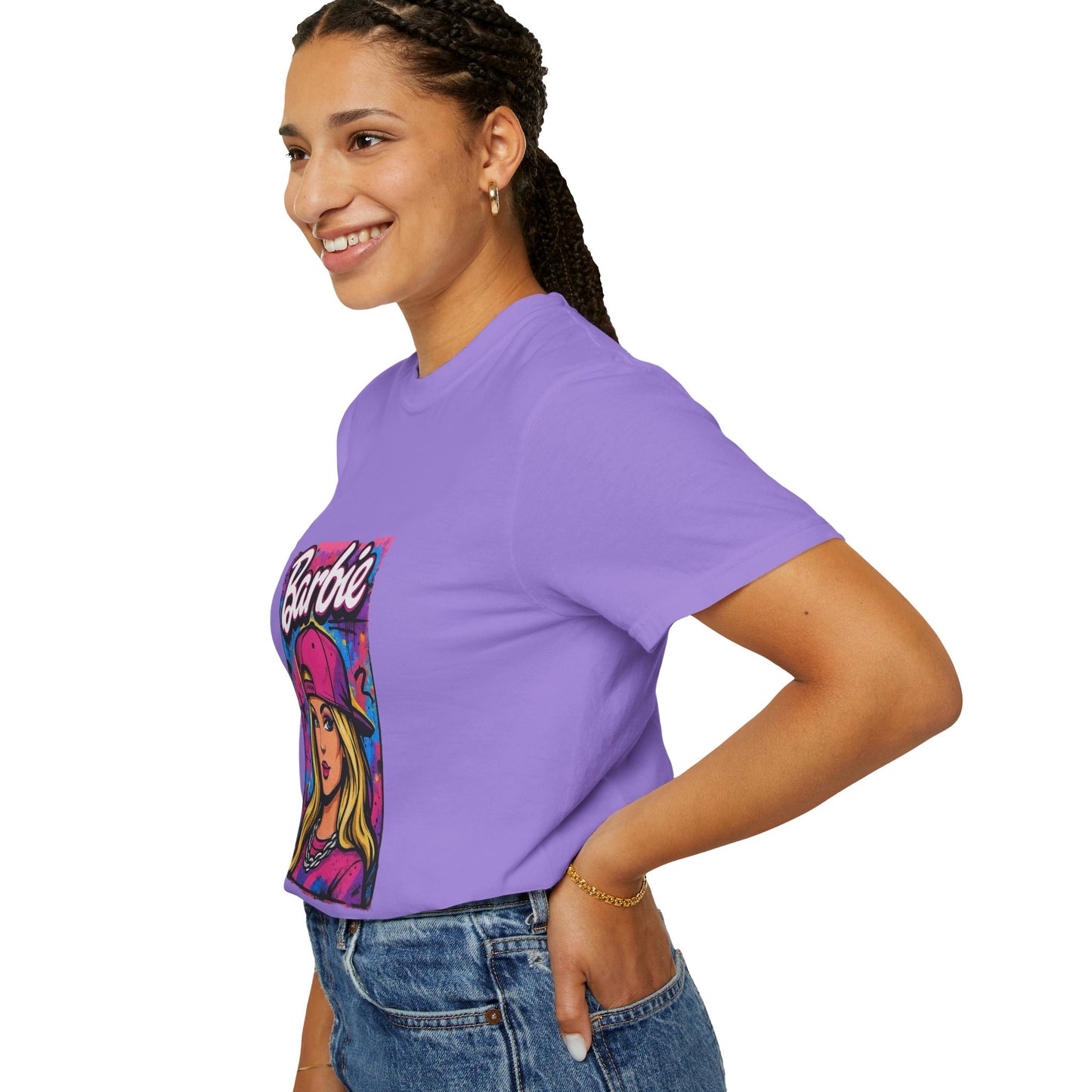 Barbie-Inspired Unisex Garment-Dyed T-Shirt – Stylische Streetwear