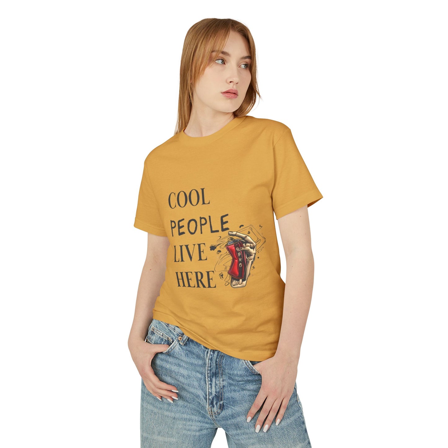 Cool People Live Here Unisex Tee - Heavyweight Cotton T-Shirt