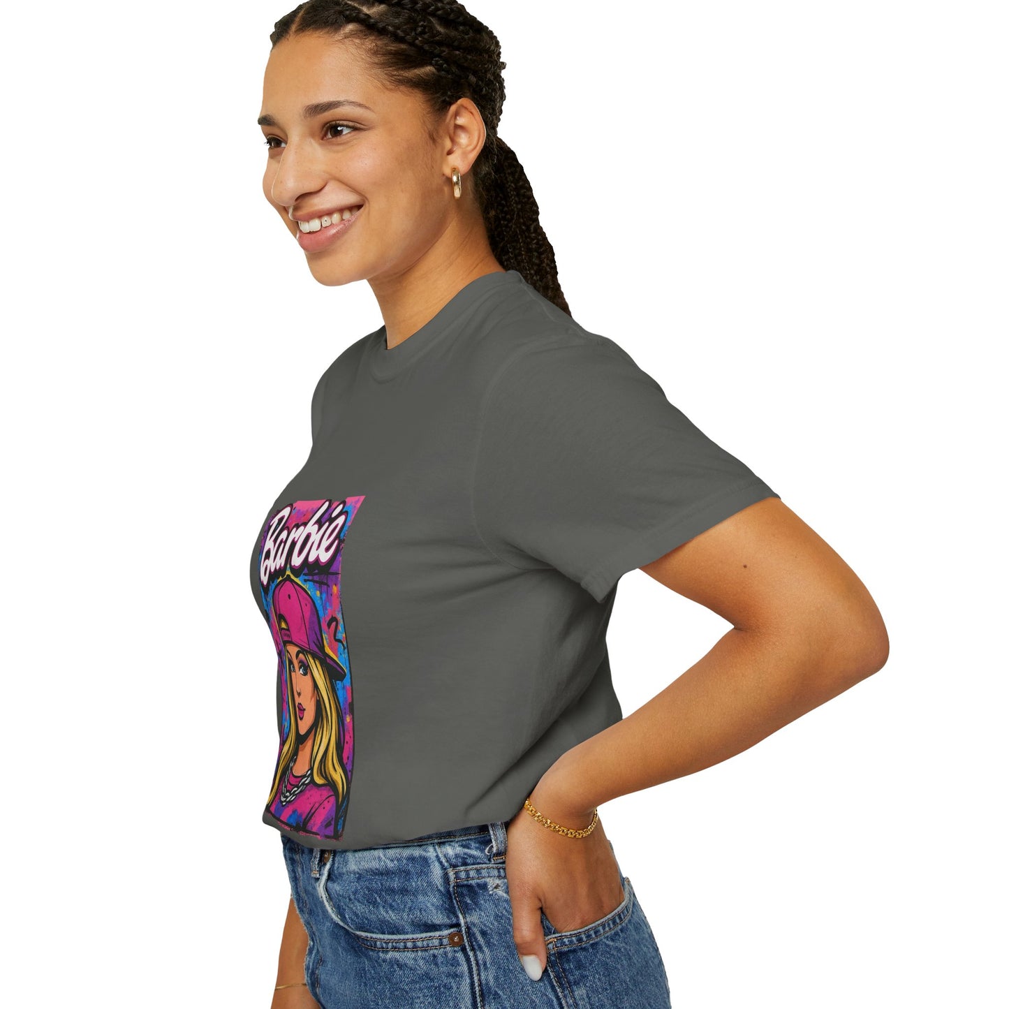 Barbie-Inspired Unisex Garment-Dyed T-Shirt – Stylische Streetwear