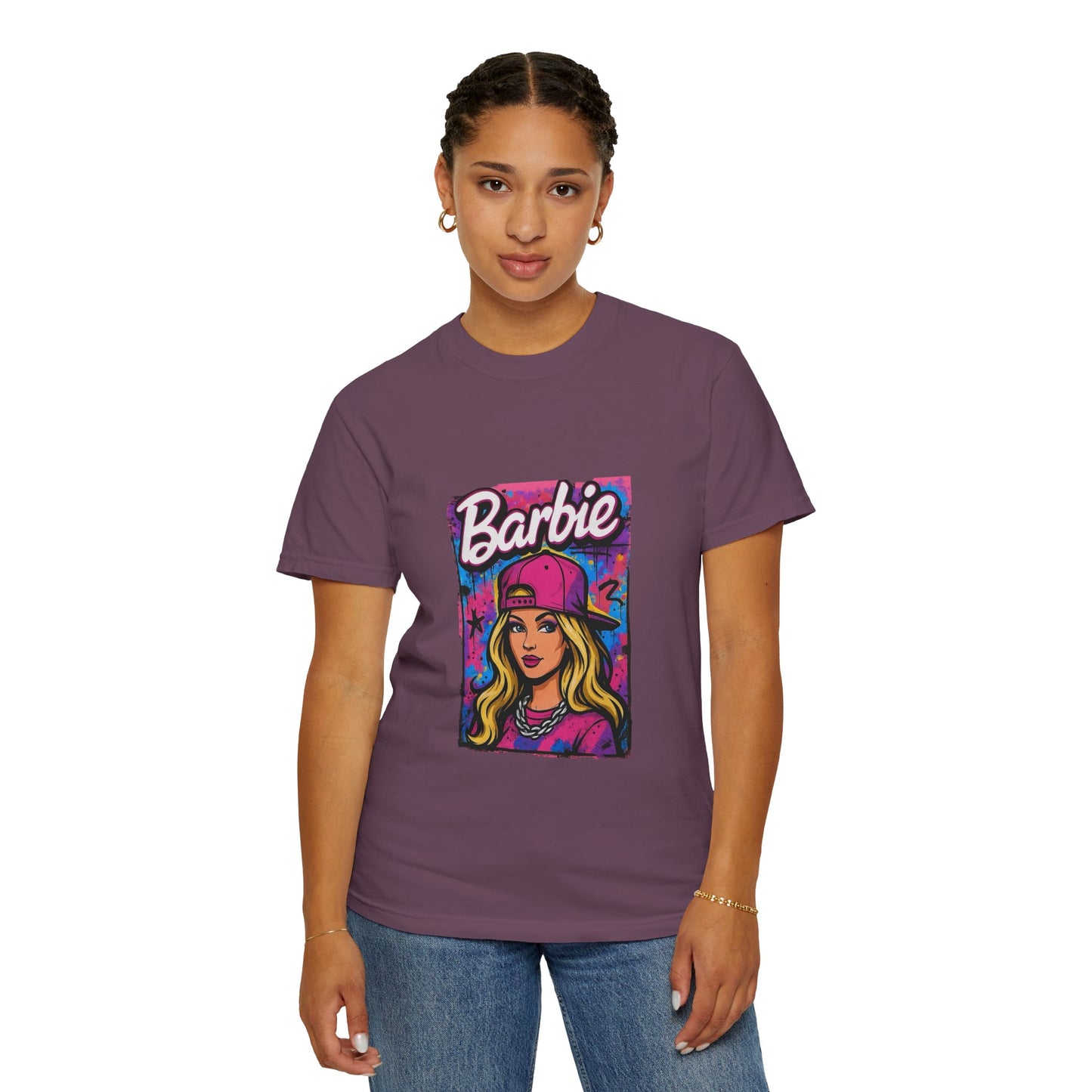 Barbie-Inspired Unisex Garment-Dyed T-Shirt – Stylische Streetwear