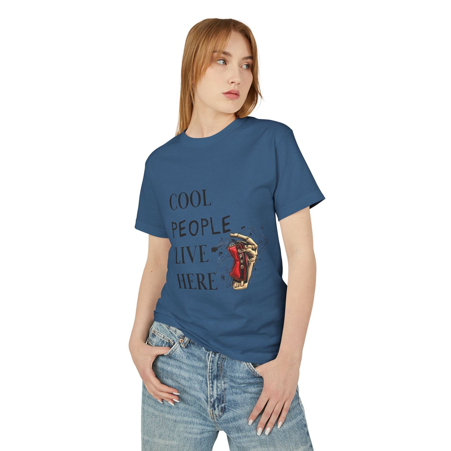 Cool People Live Here Unisex Tee - Heavyweight Cotton T-Shirt