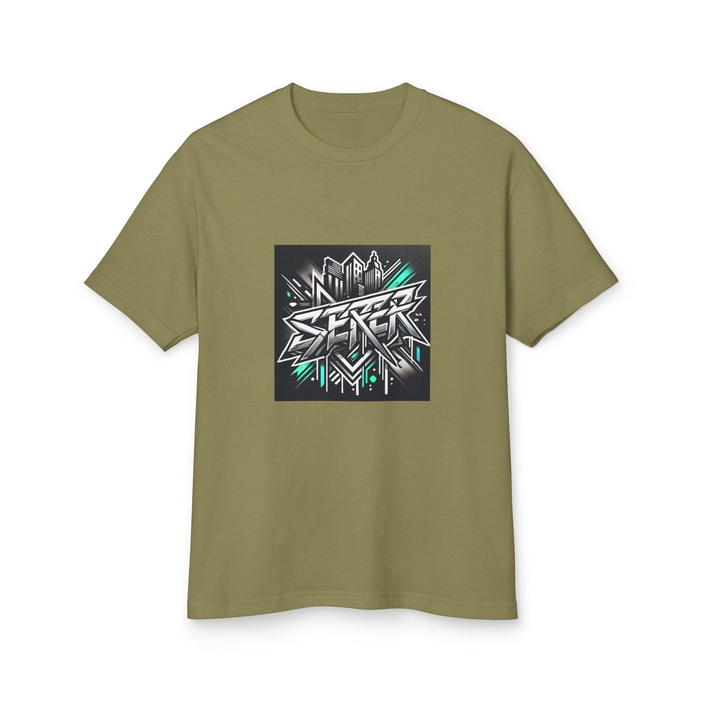 Street Art Inspired Unisex Heavyweight Cotton Tee – Urban Style & Kreativer Ausdruck