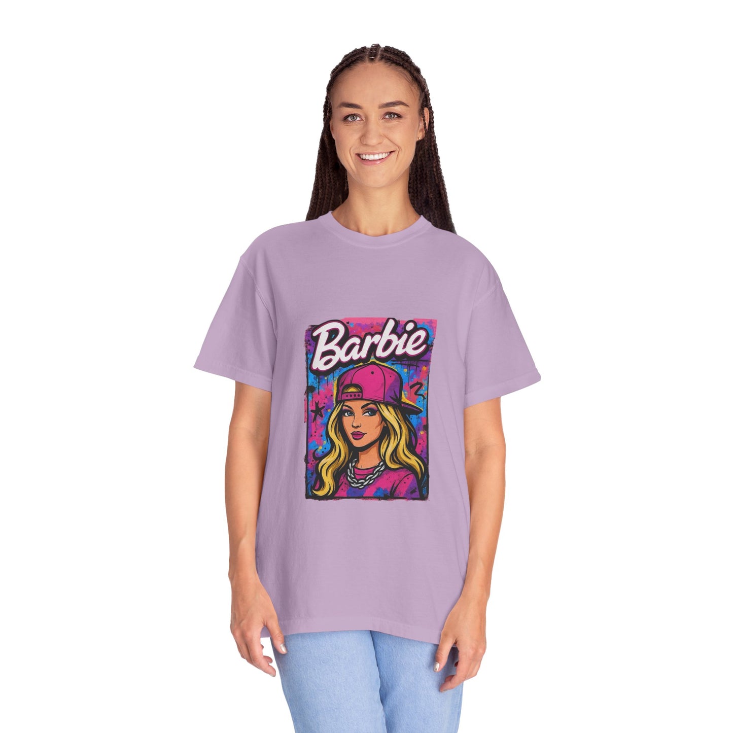 Barbie-Inspired Unisex Garment-Dyed T-Shirt – Stylische Streetwear