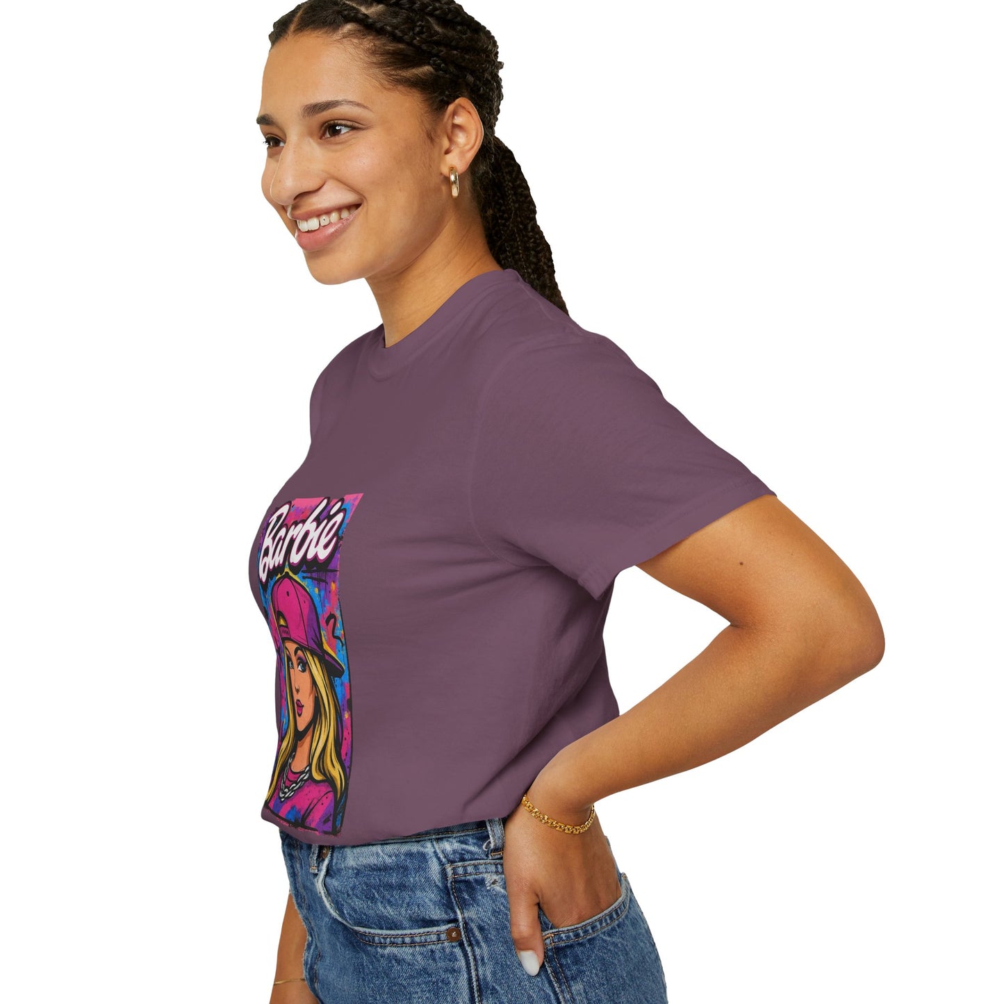 Barbie-Inspired Unisex Garment-Dyed T-Shirt – Stylische Streetwear