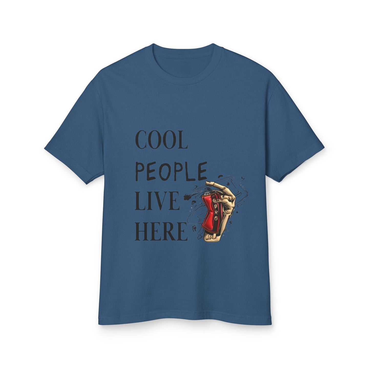 Cool People Live Here Unisex Tee - Heavyweight Cotton T-Shirt