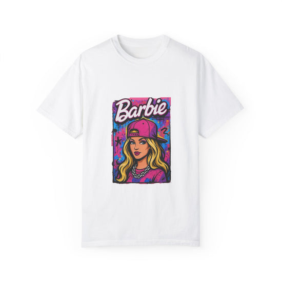 Barbie-Inspired Unisex Garment-Dyed T-Shirt – Stylische Streetwear