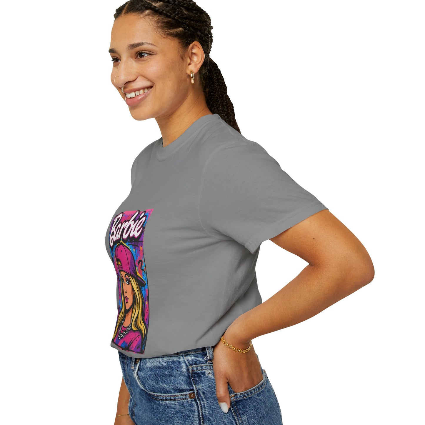 Barbie-Inspired Unisex Garment-Dyed T-Shirt – Stylische Streetwear