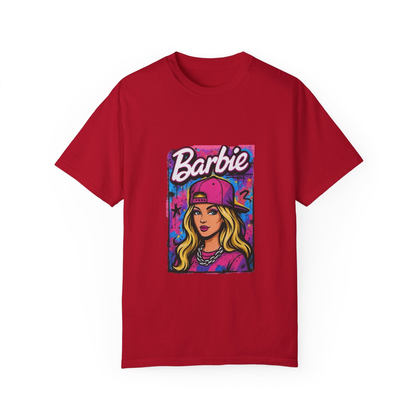 Barbie-Inspired Unisex Garment-Dyed T-Shirt – Stylische Streetwear