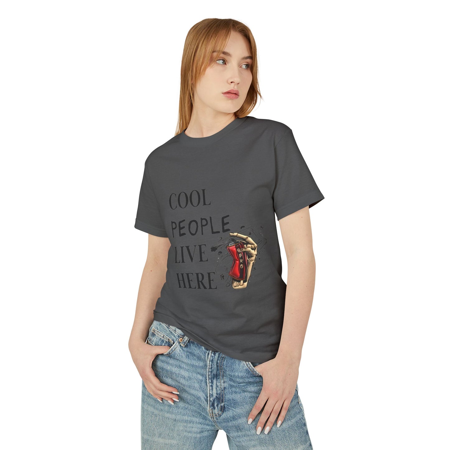 Cool People Live Here Unisex Tee - Heavyweight Cotton T-Shirt