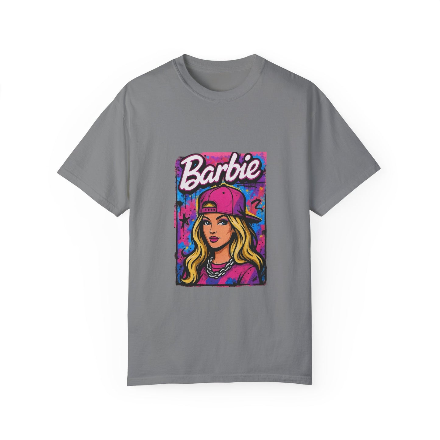Barbie-Inspired Unisex Garment-Dyed T-Shirt – Stylische Streetwear