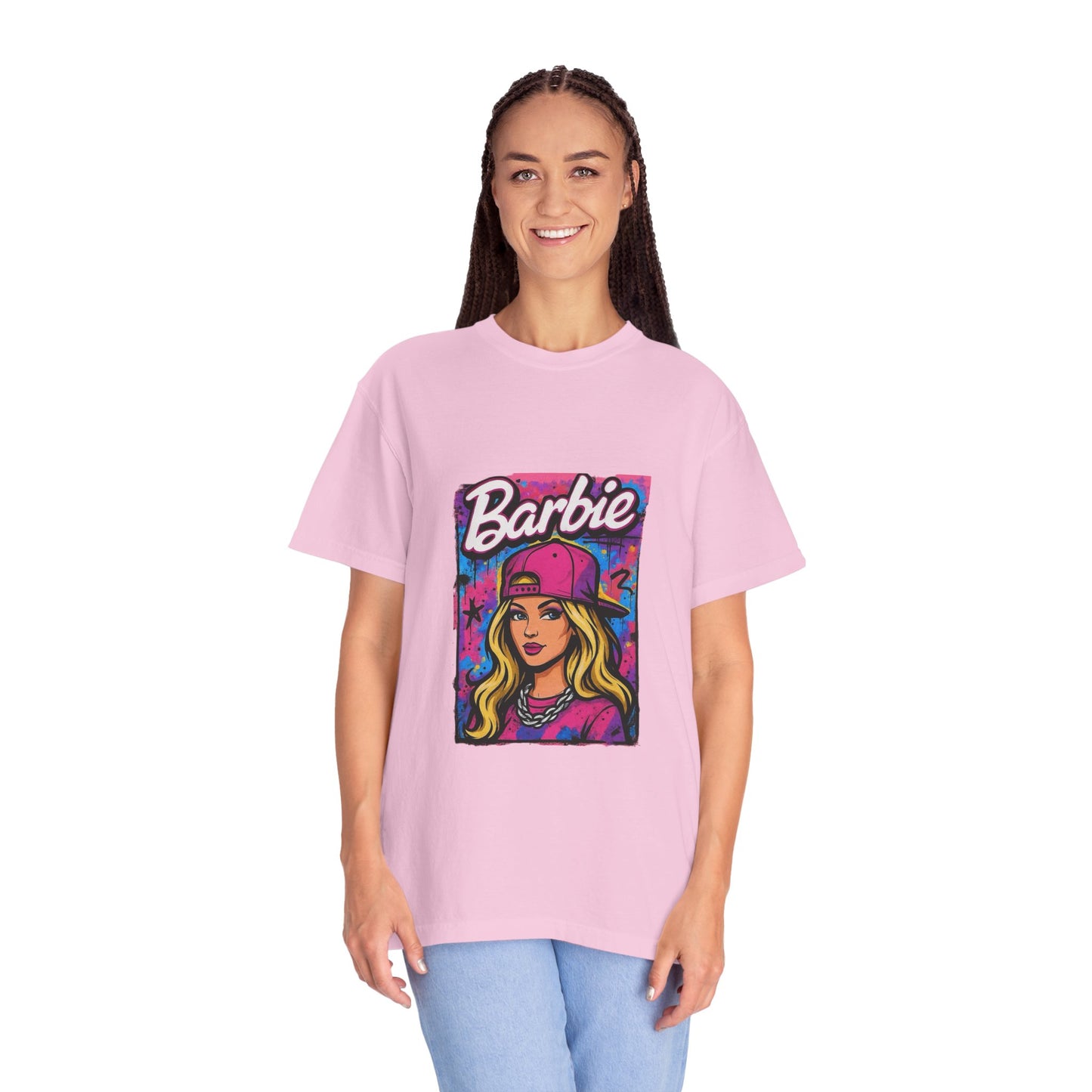 Barbie-Inspired Unisex Garment-Dyed T-Shirt – Stylische Streetwear