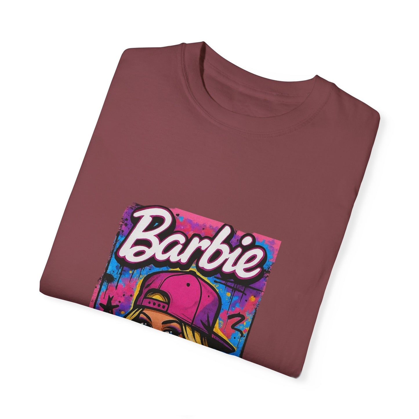 Barbie-Inspired Unisex Garment-Dyed T-Shirt – Stylische Streetwear