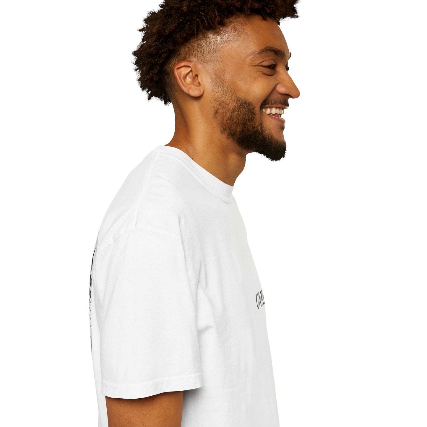Unisex Garment-Dyed Graphic Tee - 'UNREAL' Statement T-Shirt for Streetwear Lovers