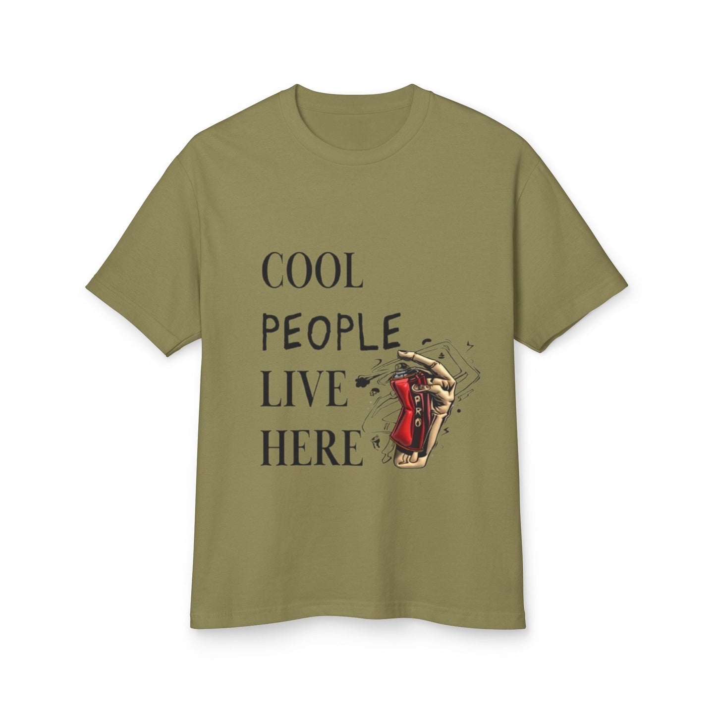 Cool People Live Here Unisex Tee - Heavyweight Cotton T-Shirt