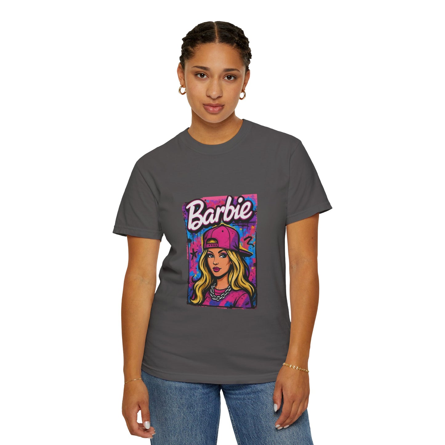 Barbie-Inspired Unisex Garment-Dyed T-Shirt – Stylische Streetwear