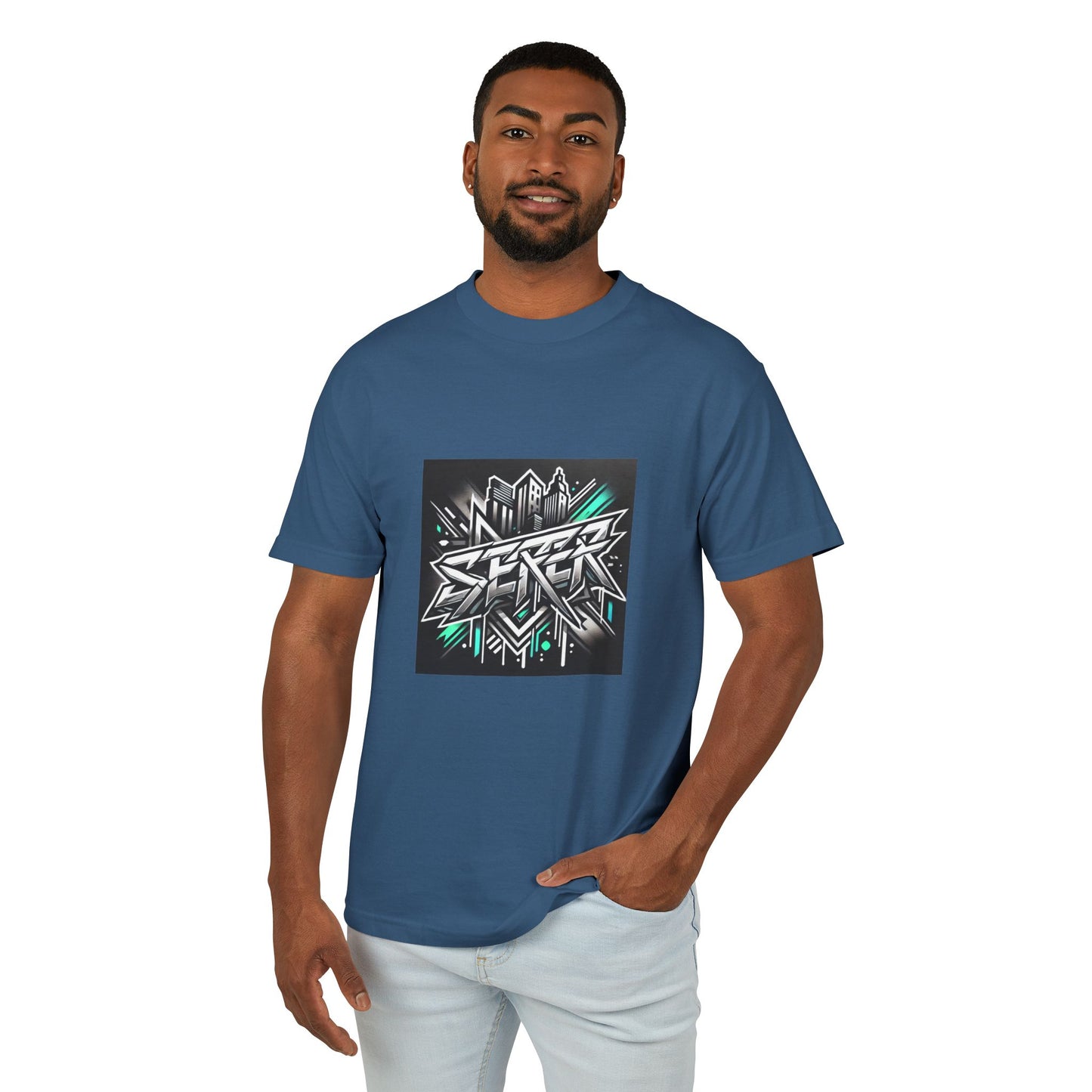 Street Art Inspired Unisex Heavyweight Cotton Tee – Urban Style & Kreativer Ausdruck