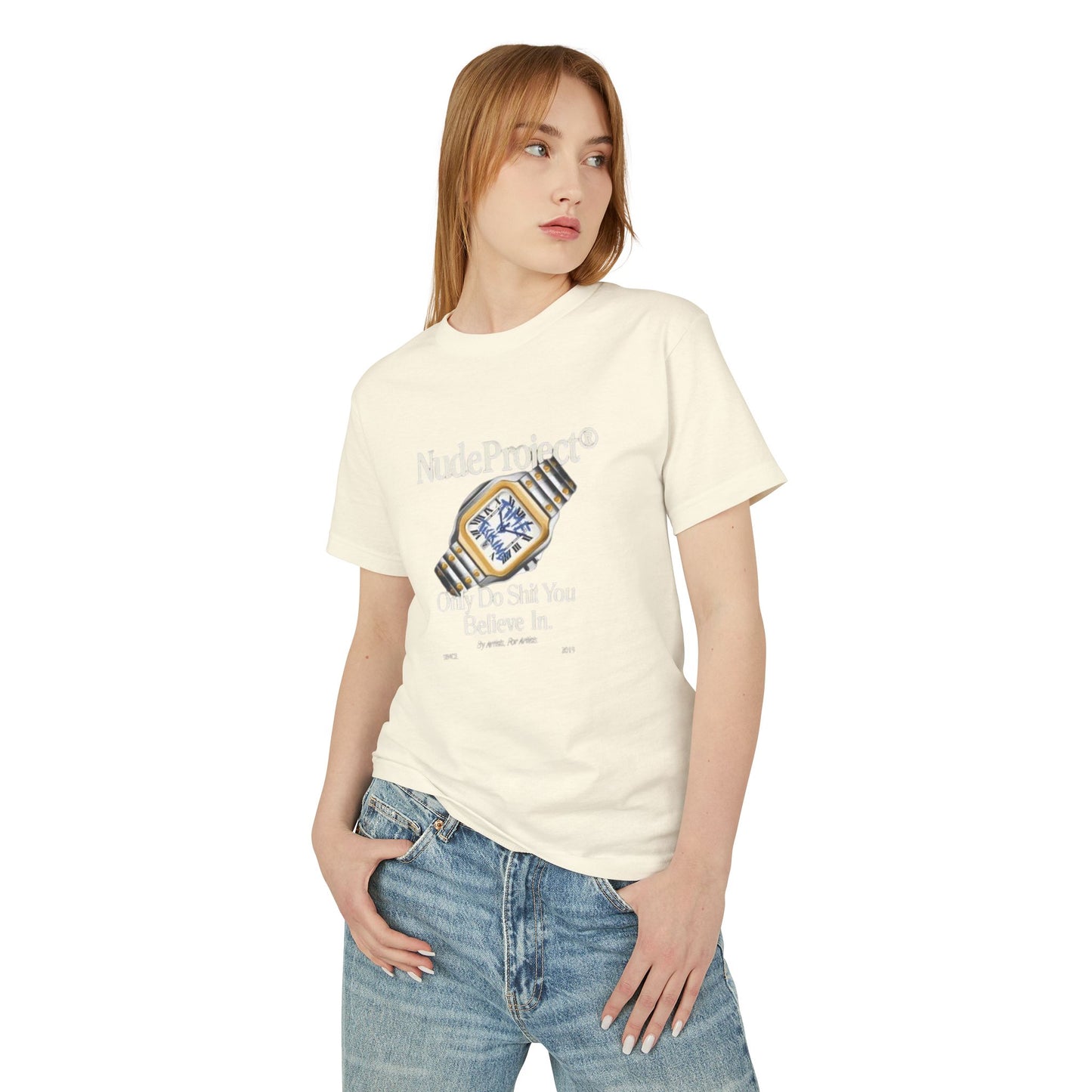 Unisex Heavyweight Cotton Tee - 'Only Do Shit You Believe In' Graphic Design